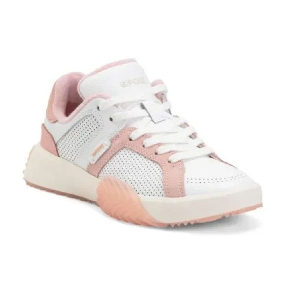 G/Fore G.112 Leather Street Shoes Amour Pink/ Snow Women’s US 10/42 $250 MSRP - Picture 1 of 6